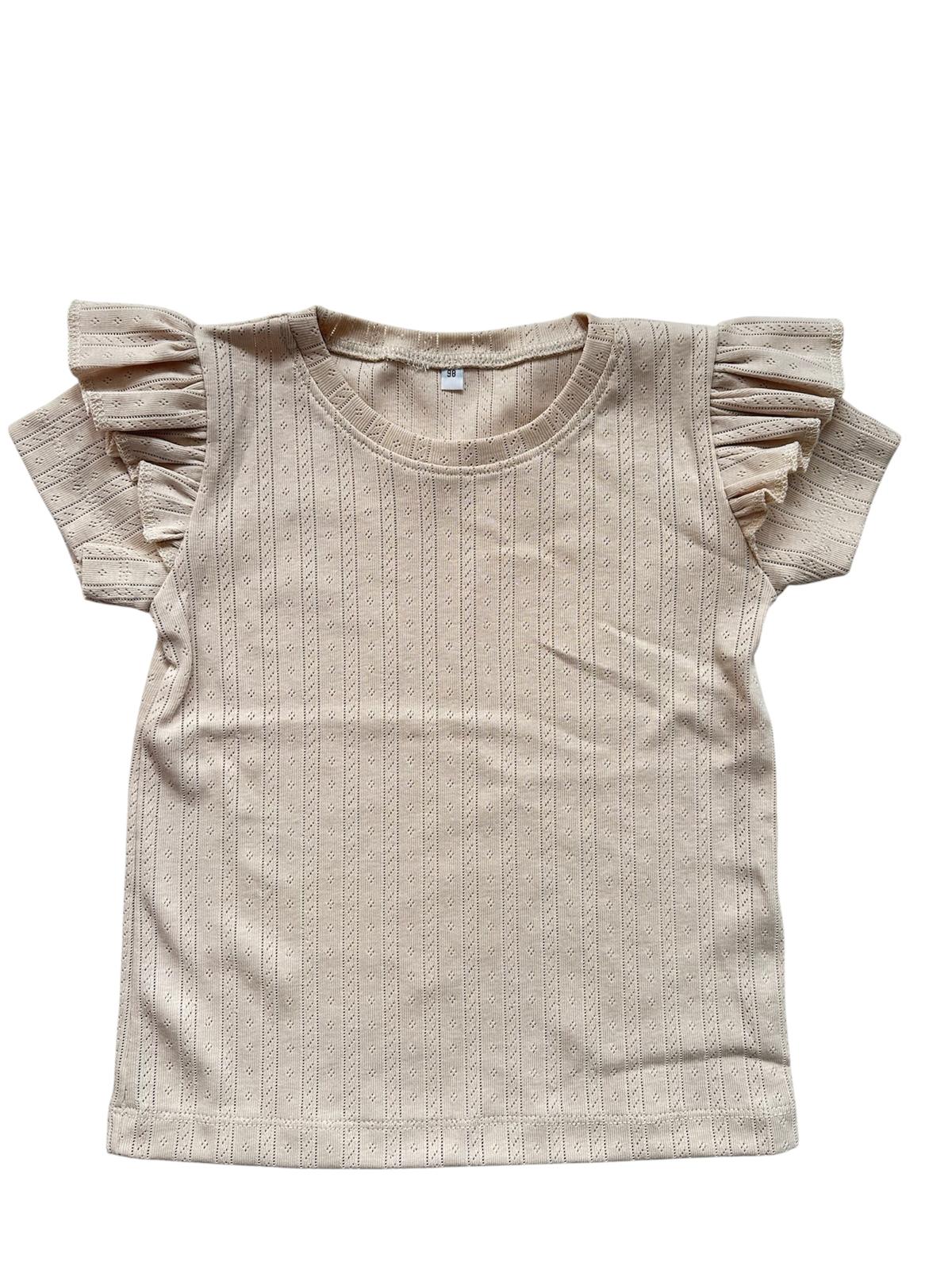 T-shirt Pointelle ecru
