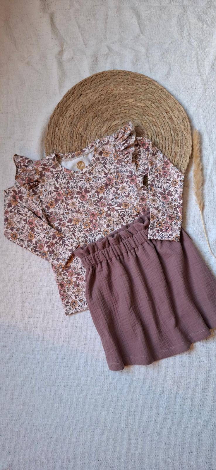 Highwaist rokje mauve